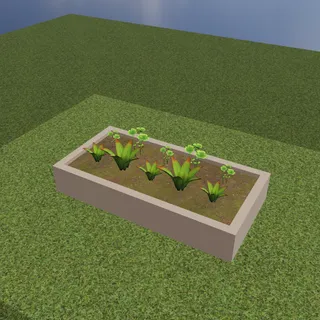 Raised bed in 3D